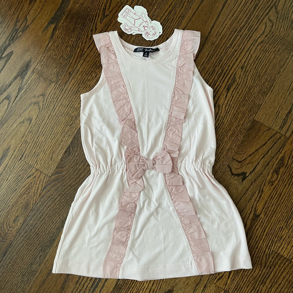 BNWT Lili Gaugrette dress. Pink. Size 5. Beautiful and light!!